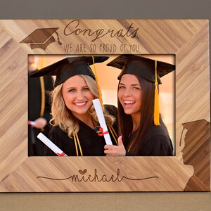 College Grad, Class of 2019 frame, Personalize Graduation frames, Wooden engraved frame,graduation frame 2019, High school Grands