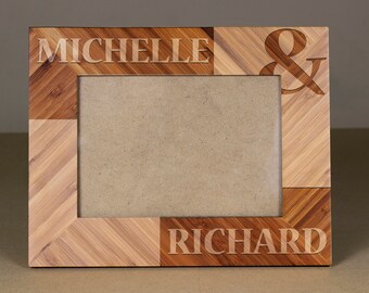 Benutzerdefinierte Bilderrahmen, gravierte Fotorahmen, Holz-Fotorahmen, paar Fotorahmen, Hochzeit, Geburtstagsgeschenk, Weihnachtsgeschenk