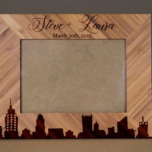 Couple custom Picture Frame, Engraved Photo Frame, Wooden Photo Frame, wedding frame,wedding gift, wedding favor,custom wooden frame