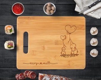 Personalizowana deska do krojenia z bambusa: grawerowany prezent dla mamy