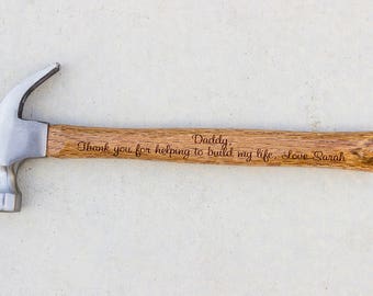 Personalized Hammer, Engraved Fathers Day Gift, 16 oz
