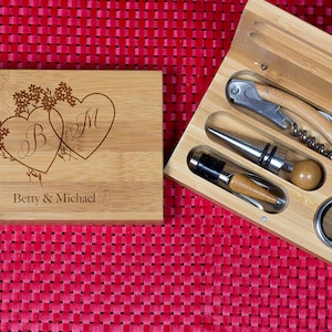 Engraved Wine opener set, Personalized Corkscrew Set, Custom Engraved Wine Opener set,Personalized Bottle Opener, Christmas Gift