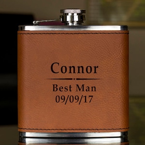Personalized Flask, Best Man Flask, Wedding Flask, Gift for wedding, Gifts for him, birthday gift, best man gift, Hip Flask