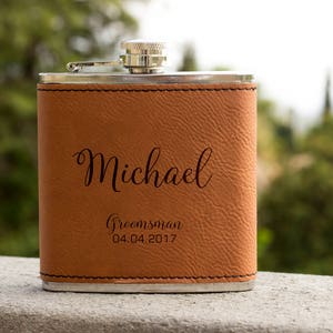 Personalized Flask, Wedding Flask, Groomsman Flask, Gift for wedding, Gifts for him, birthday gift, best man gift, Hip Flask
