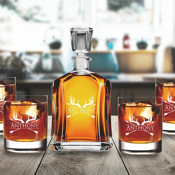 Whiskey Decanter Set Etsy