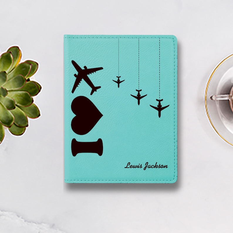 I Love Traveling Passport Cover Personalized Passport Cover Etsy