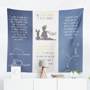 Le Petit Prince Tapestry, Little Prince Baby Shower, Little Prince Nursery, Little Prince Art, Petit Prince Art, The Little Prince Fox