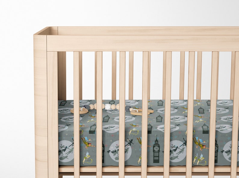 Peter Pan Nursery Crib Set Handmade Peter Pan Fitted Crib Etsy