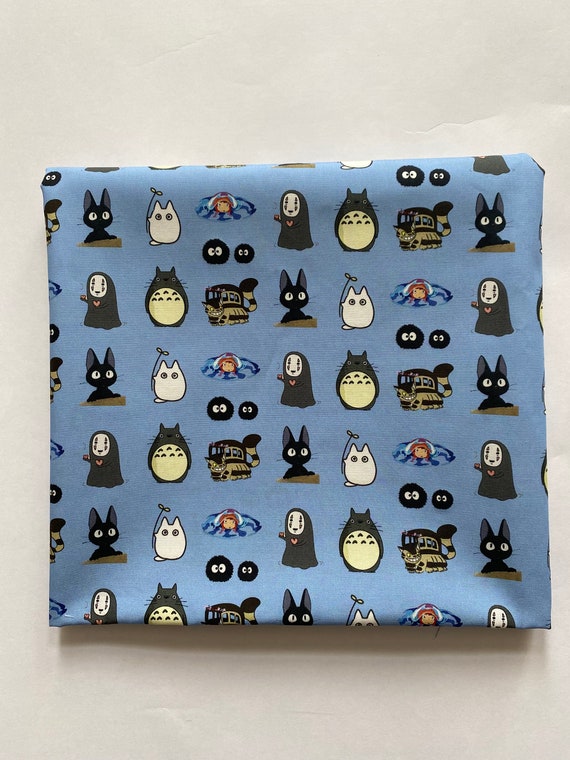Japanese Anime 100% cotton fabric, Studio Ghibli fabric,  Kids Craft Material
