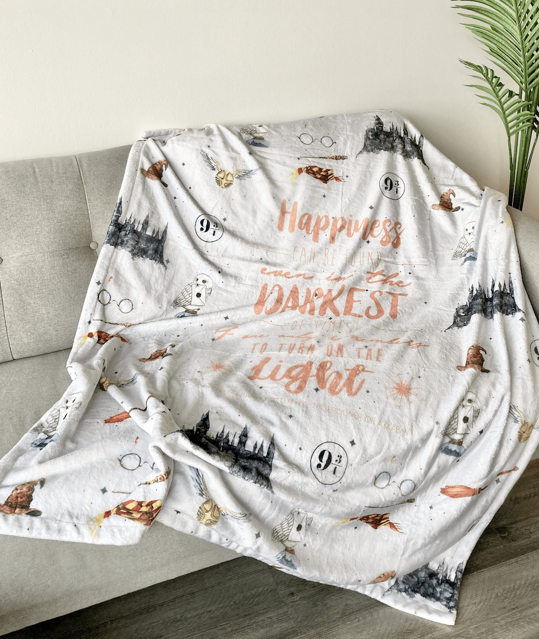 Little Wizard Cozy Throw Blanket, Little Wizard Comfort Blanket, Owl