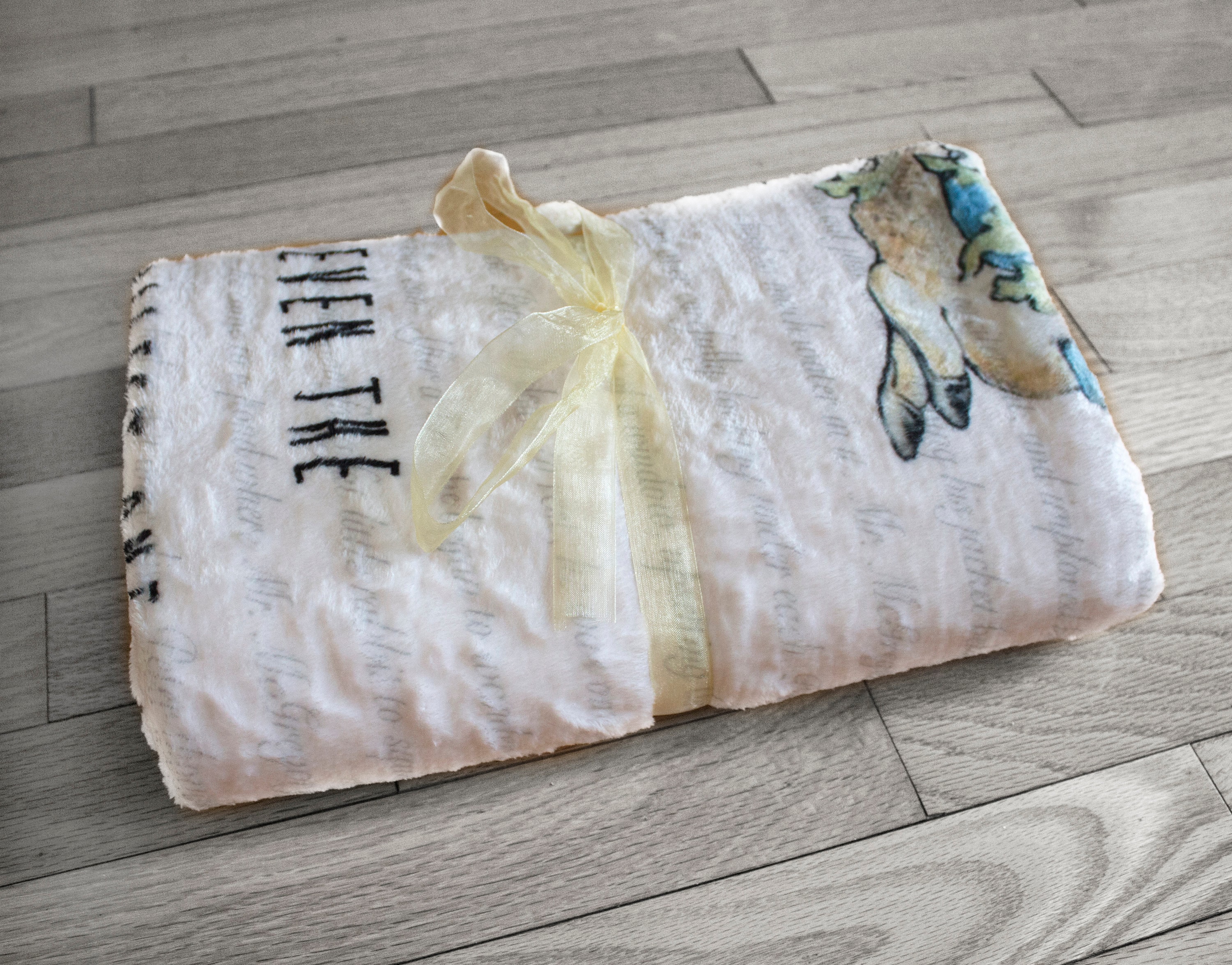 Peter Rabbit Baby Blanket, Peter Rabbit Nursery Baby Gift, Peter Rabbit Baby Shower, Beatrix Potter Minky Blanket, Bunny Rabbit Small Blanky