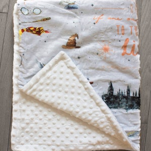 Harry Potter Baby Gift Set: Handmade Blanket & Crib Sheet, Shower Gift Box image 8