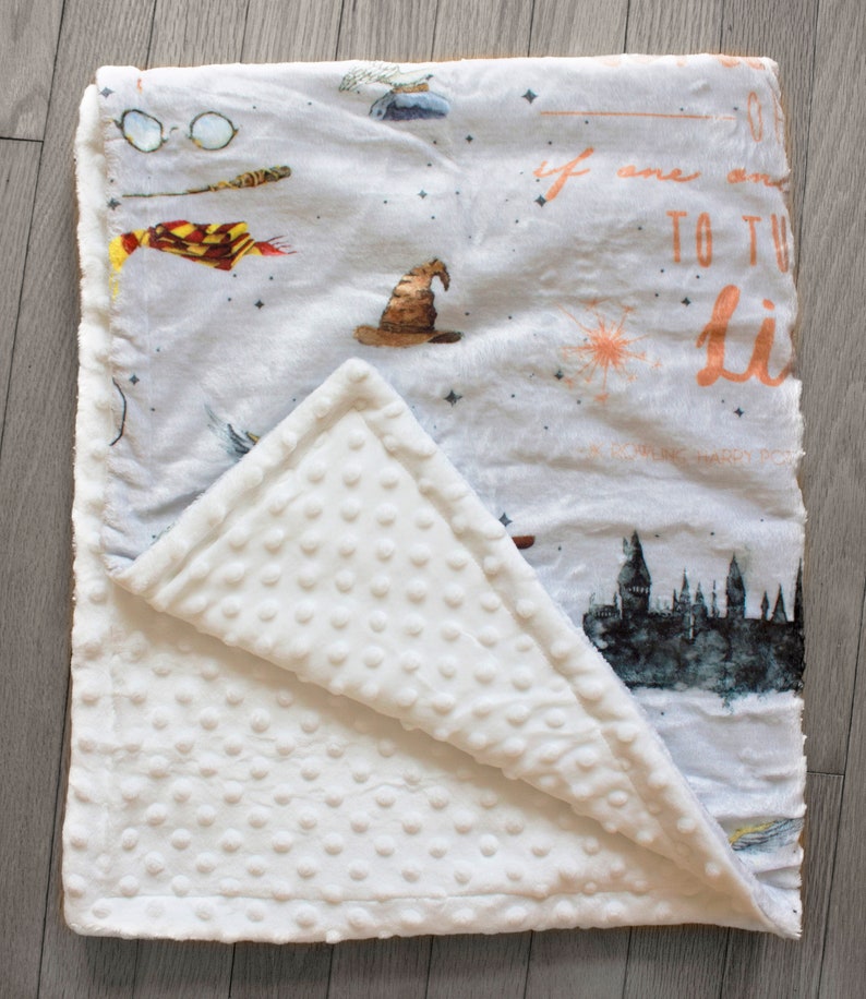 Harry Potter Baby Gift Set: Handmade Blanket & Crib Sheet, Shower Gift Box image 8
