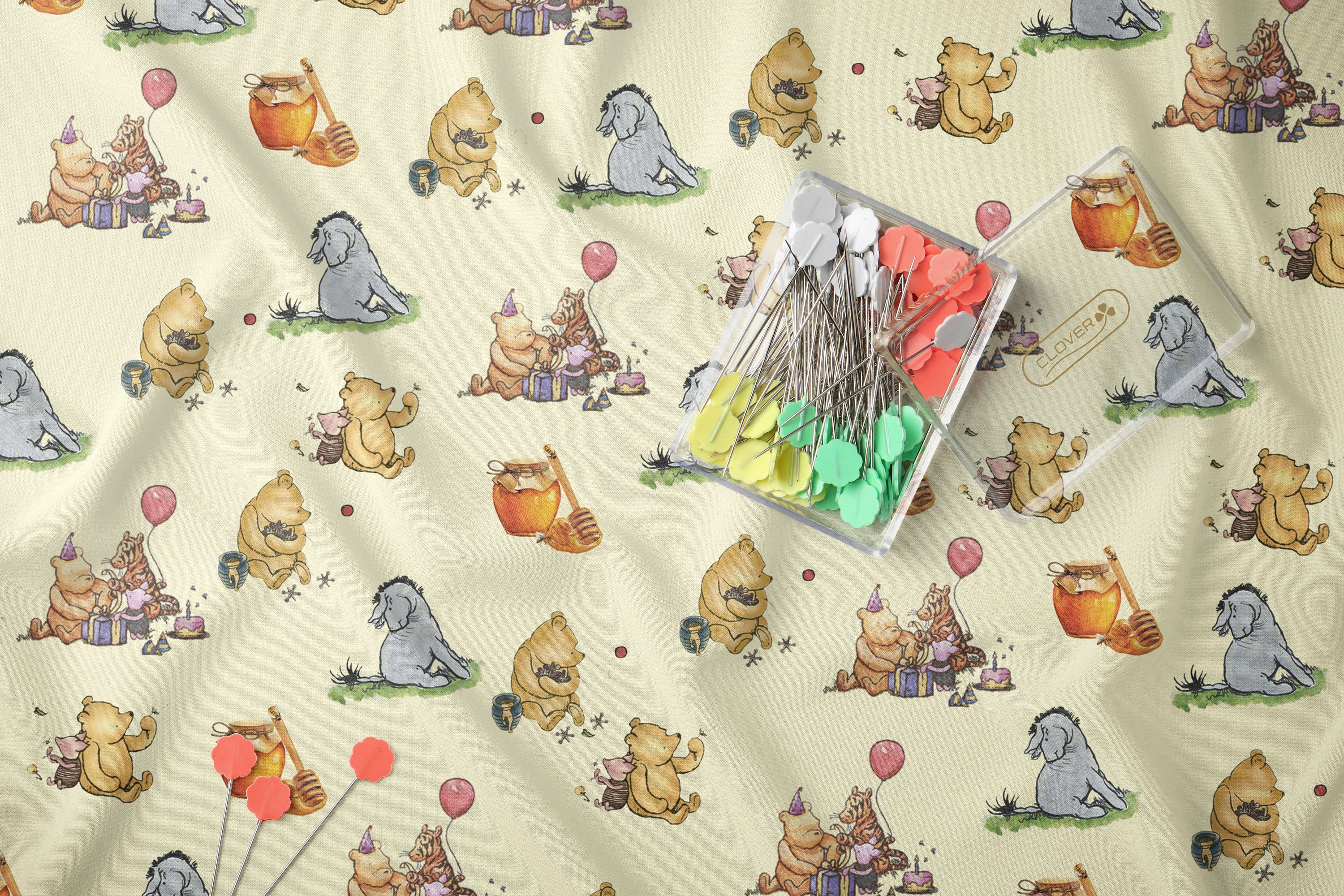 Disney Winnie The Pooh and Friends Fabric Micro-Knit 58 x 1 Yard