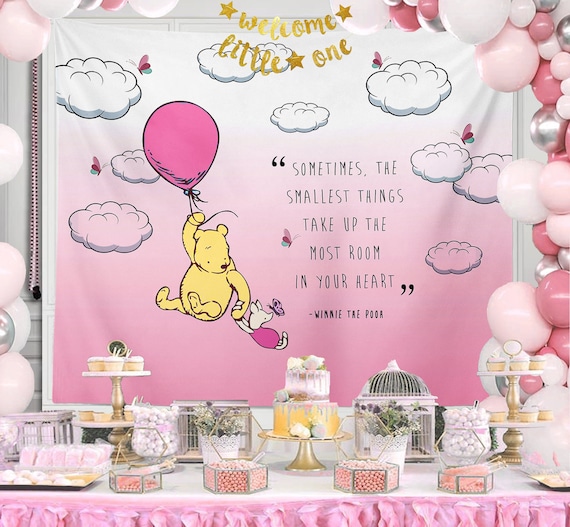 Winnie the Pooh Baby Shower Backdrop Winnie the Pooh Nursery