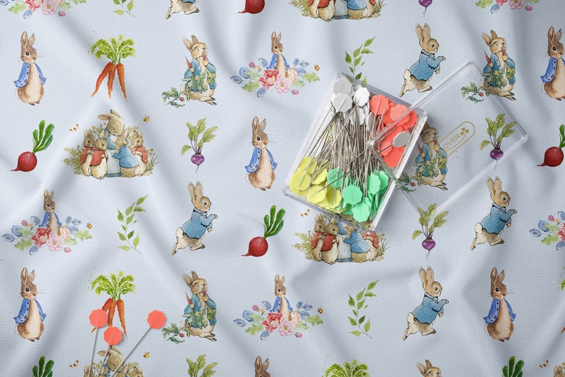 Peter Rabbit Fabric Beatrix Potter Fabric Fabric by the Yard Etsy