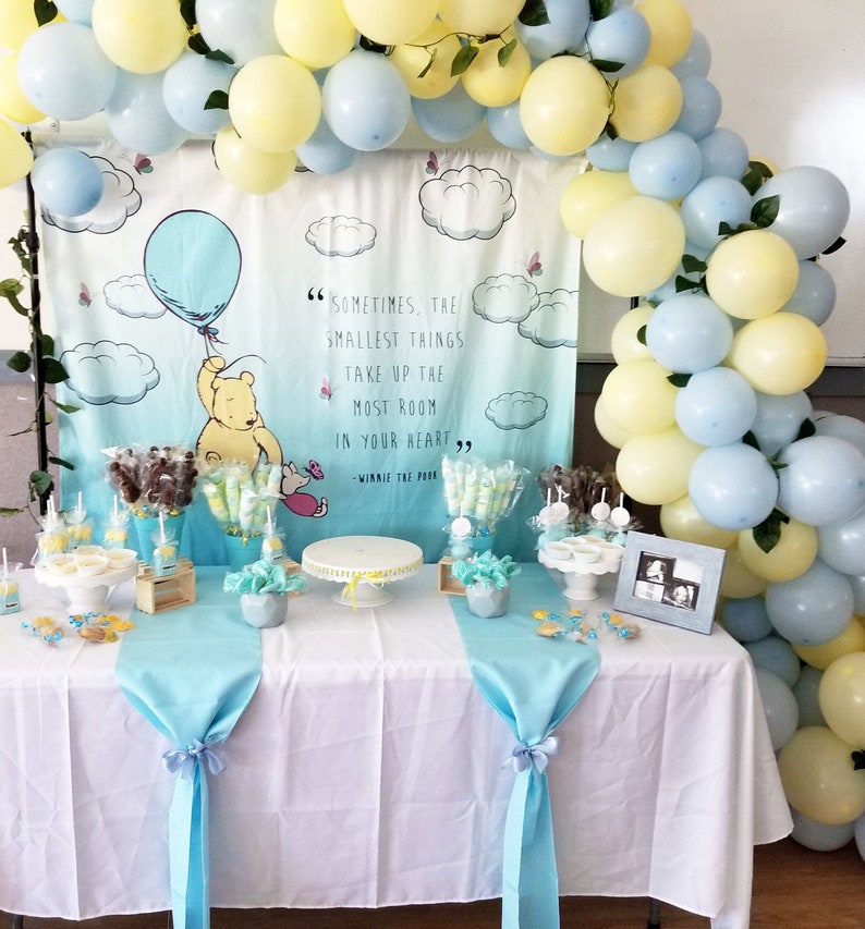 Winnie the Pooh Baby Shower Backdrop Winnie the Pooh Nursery Etsy