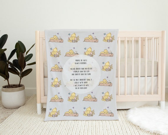 Winnie the Pooh Baby Blanket Winnie the Pooh Nursery Minky