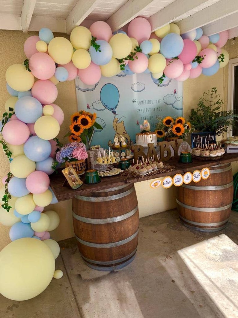 Winnie the Pooh Baby Shower Backdrop Winnie the Pooh Nursery Etsy Canada