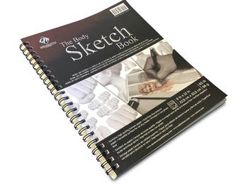 The Body Sketch Book w/ Canson Paper. Sketch Pad on Body Parts. Artist Series