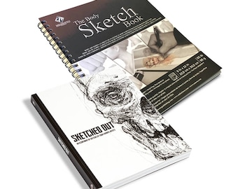 Sketchbook Bundle pack Includes "The Body Sketch Book" and "Sketched Out" Tattoo & Art