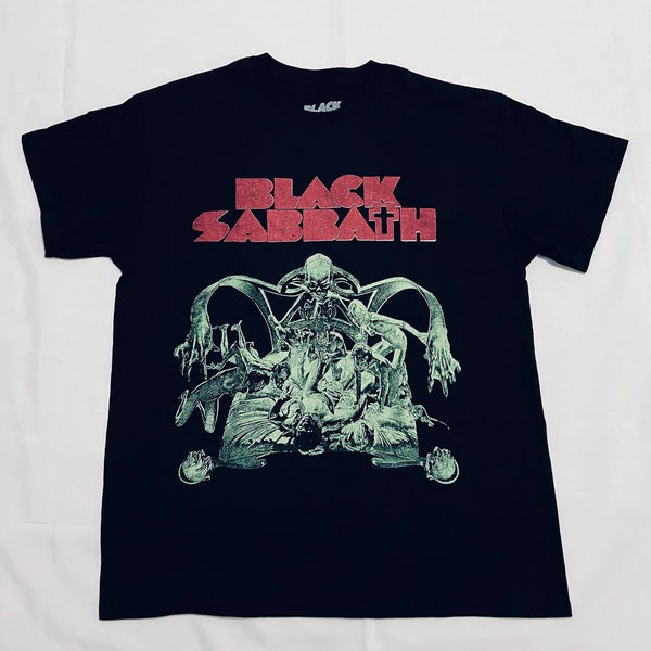 Maglietta Uomo XYHJS Black Sabbath - Logo Classico - T-shirt A Mezza Manica, Nera