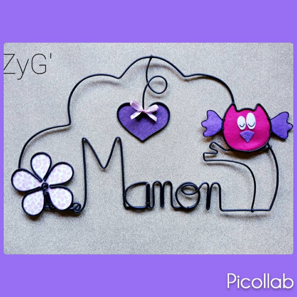 Décoration Murale Pour Chambre d'enfant, avec Prénom, Forme Nuage .