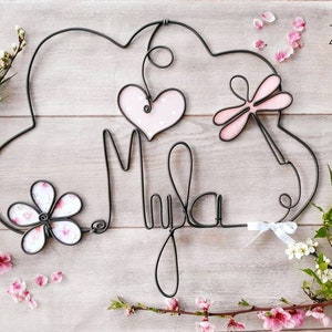 Decoration Personalized child name, door plate or wall decoration for children's room.