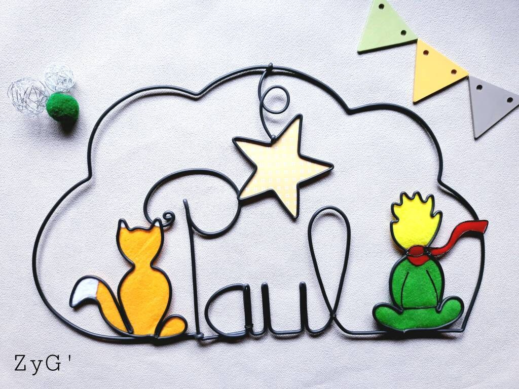 Prénom Enfant Personnalisé, Plaque de Porte ou Déco Murale.