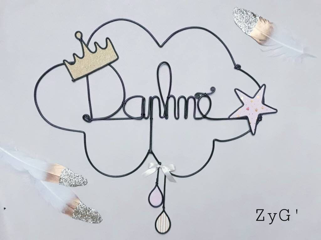 Prénom Enfant Personnalisé, Plaque de Porte ou Déco Murale Pour Chambre d'enfant.