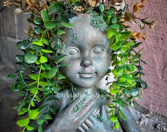 Terra Mater Creepy Scary Horror OOAK Mixed Media Doll Head
