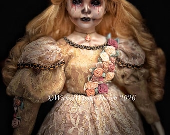 エリラ 不気味で怖いホラー一点物スケルトン人形