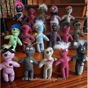 Creepy Cute  Scary Horror OOAK voodoo dolls
