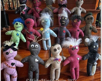 Creepy Cute  Scary Horror OOAK voodoo dolls