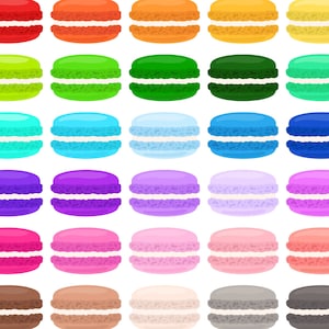 Macaron Clipart, Dessert Clipart, Bakery Clipart, Sweet Clipart, Macaroon Clipart, Clipart, Commercial Use