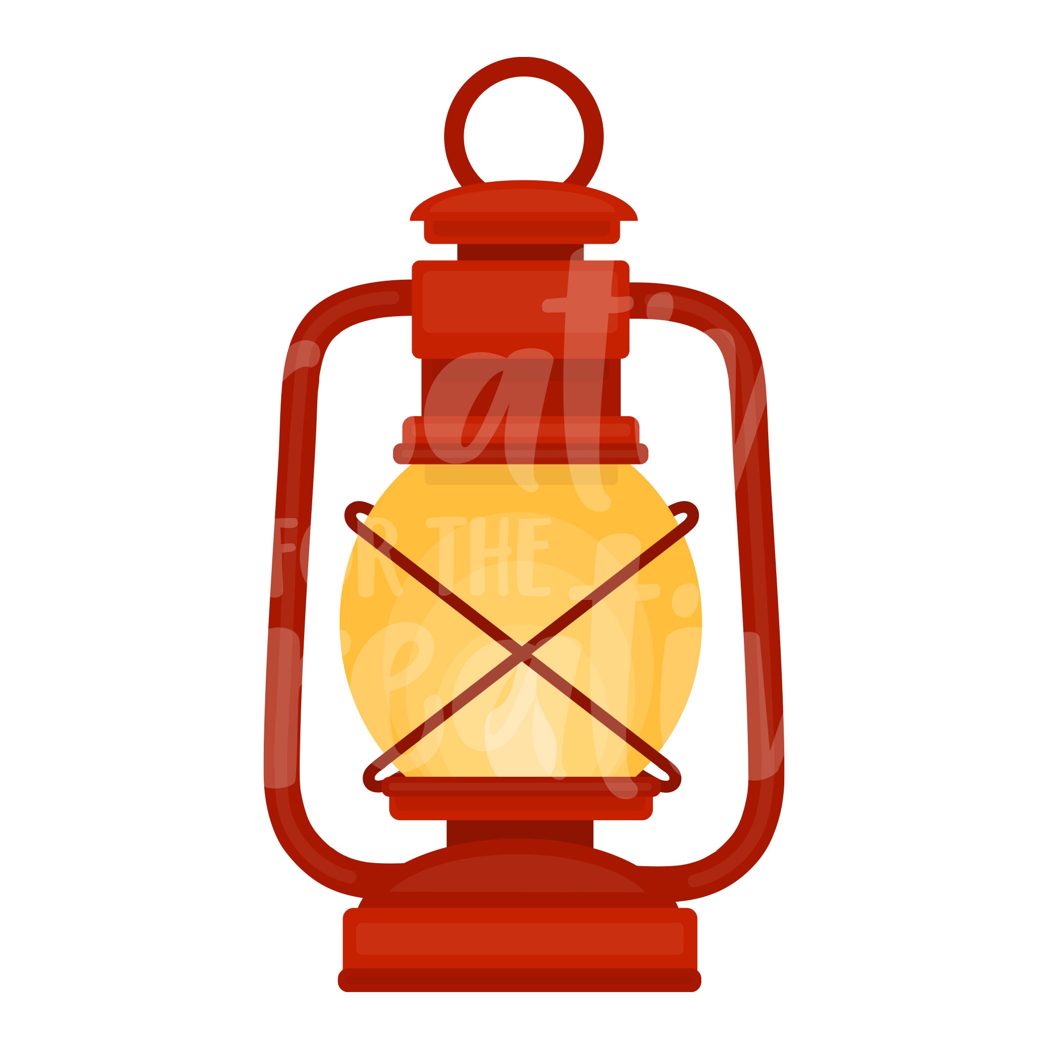 Autumn Lantern Clip Art Fall Forest Camping Tree Clipart Etsy