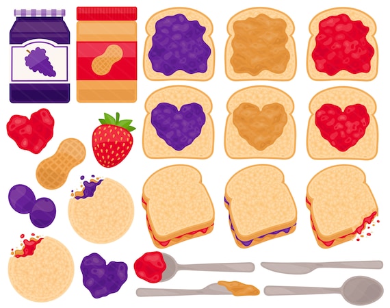 Eating Peanut Butter And Jelly Clip Art