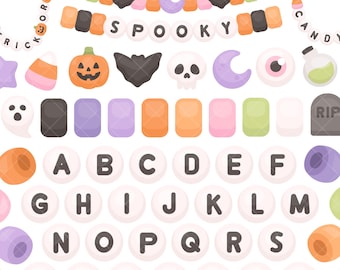 Pulsera de la amistad de Halloween PNG Clipart - Cuentas de manualidades de la era espeluznante, poción de calavera de calabaza de maíz dulce, Halloween femenino