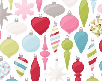 Retro Christmas Ornament Clipart, Holiday Clipart, Retro Clipart, Christmas Clip Art, Commercial Use