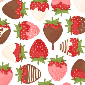 Chocolate Covered Strawberry Clipart, Valentine Wedding Chocolate Clip Art, Fruit Strawberries Clipart, Commercial Use