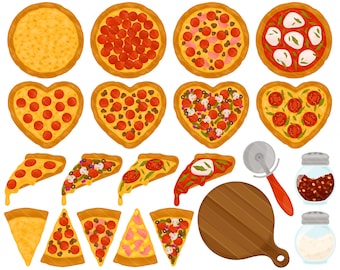 Pizza PNG Clipart - Italian Food Pizzeria Pepperoni Cheese Clip Pineapple Ham Pizzas Valentine Food Clipart - For Personal & Commercial Use