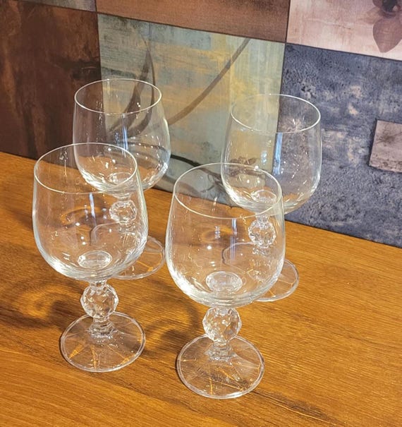 Bohemian Crystal wine glasses