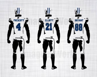 Sport Football player decal, with SVG, DXF, PNG Commercial & Personal Use