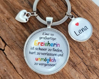 Schlüsselanhänger "Erzieherin" personalisierbar