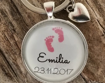 Keychain Birth Child Name