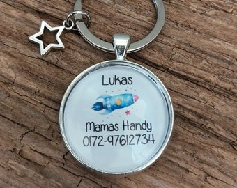 Keychain emergency number