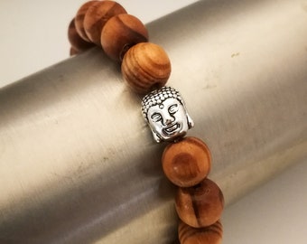 Armband "Buddha, Holzperlen"