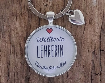 Schlüsselanhänger "Weltbeste Lehrerin"