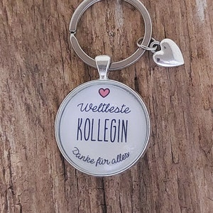 keychain &quot;World&#39;s Best Colleague&quot;