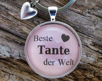 Sleutelhanger "Beste tante ter wereld"